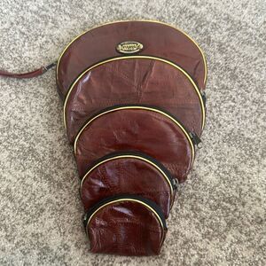 Paris Original Vintage Leather 5 Assorted Pouches Bundle